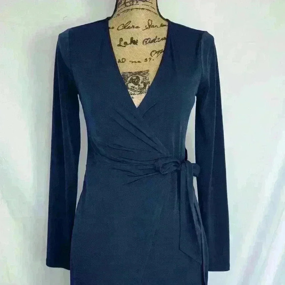 BCBGeneration Faux Wrap Long Sleeve Mini Dress - Picture 2 of 7